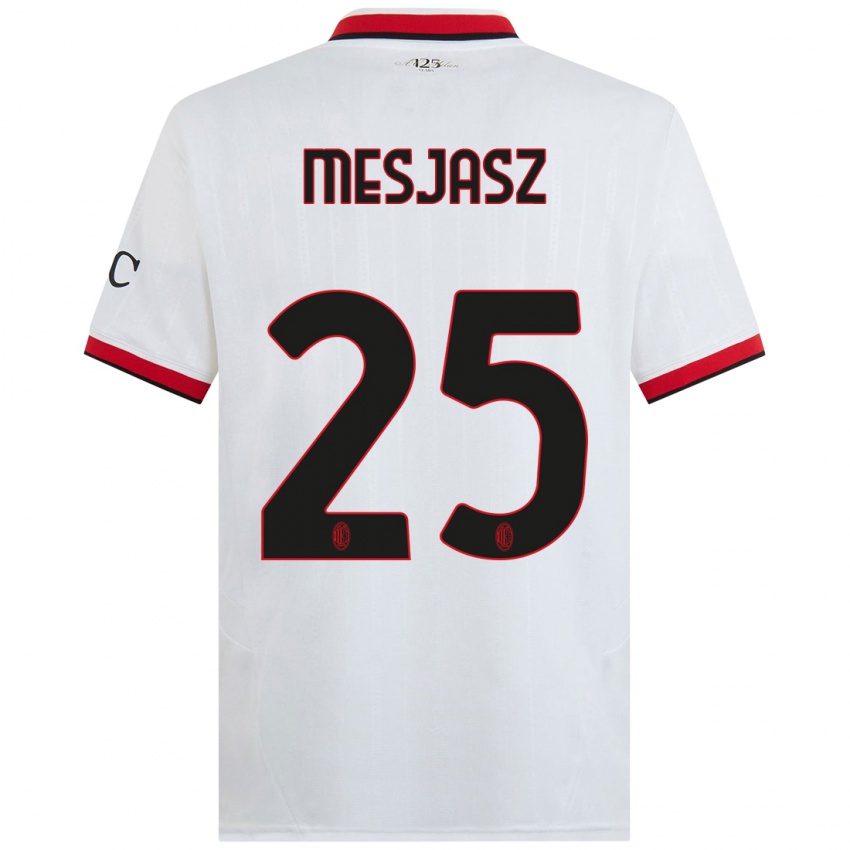 Kinderen Malgorzata Mesjasz #25 Wit Zwart Rood Uitshirt Uittenue 2024/25 T-Shirt België