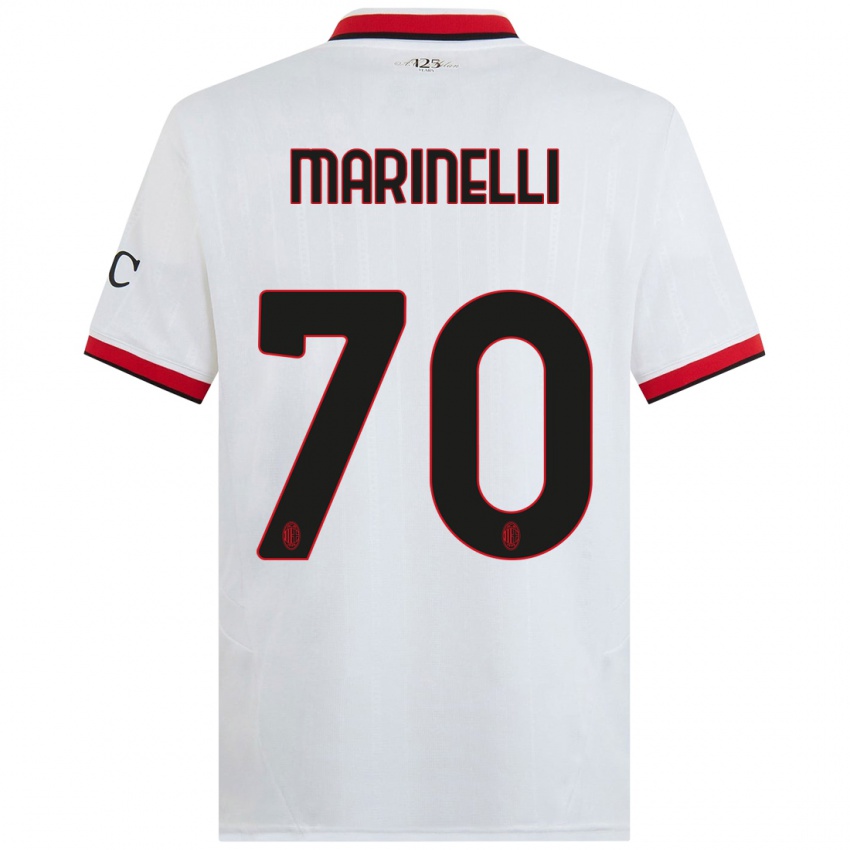 Kinderen Gloria Marinelli #70 Wit Zwart Rood Uitshirt Uittenue 2024/25 T-Shirt België