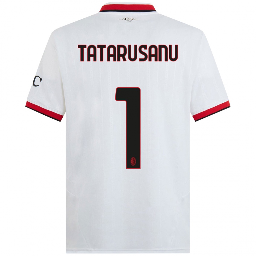 Kinderen Ciprian Tatarusanu #1 Wit Zwart Rood Uitshirt Uittenue 2024/25 T-Shirt België