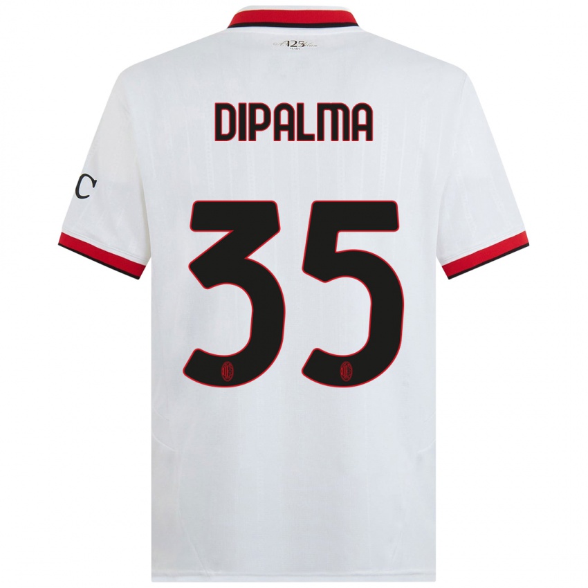 Kinderen Matteo Dipalma #35 Wit Zwart Rood Uitshirt Uittenue 2024/25 T-Shirt België