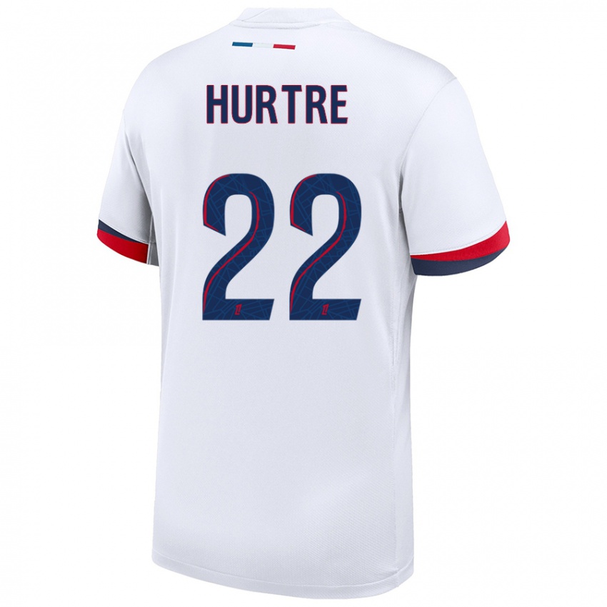 Enfant Maillot Oceane Hurtre #22 Blanc Bleu Rouge Tenues Extérieur 2024/25 T-Shirt Belgique