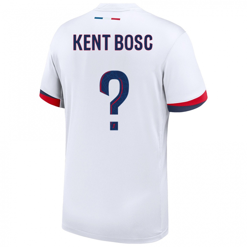 Enfant Maillot Lou Kent Bosc #0 Blanc Bleu Rouge Tenues Extérieur 2024/25 T-Shirt Belgique