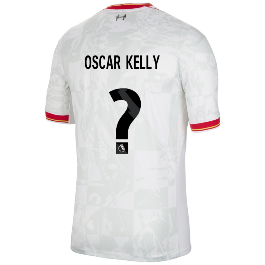 Kinder Oscar Kelly #0 Weiß Rot Schwarz Ausweichtrikot Trikot 2024/25 T-Shirt Belgien