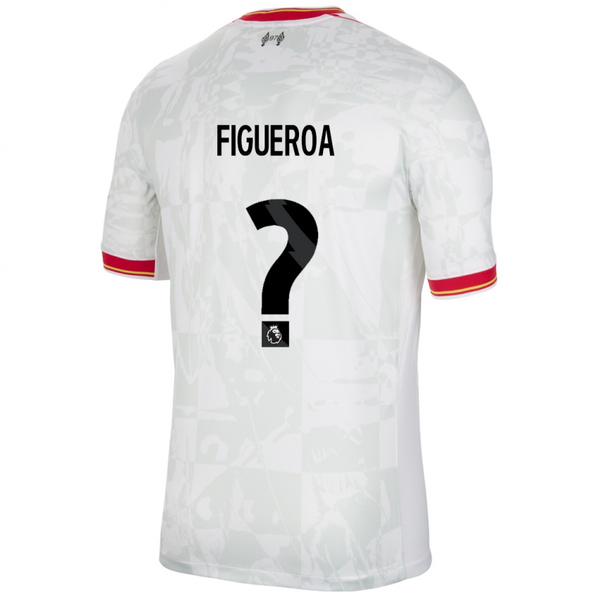 Kinder Keyrol Figueroa #0 Weiß Rot Schwarz Ausweichtrikot Trikot 2024/25 T-Shirt Belgien