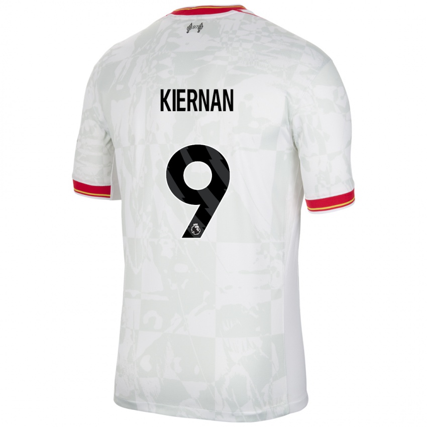 Kinderen Leanne Kiernan #9 Wit Rood Zwart Thuisshirt Derde Tenue 2024/25 T-Shirt België