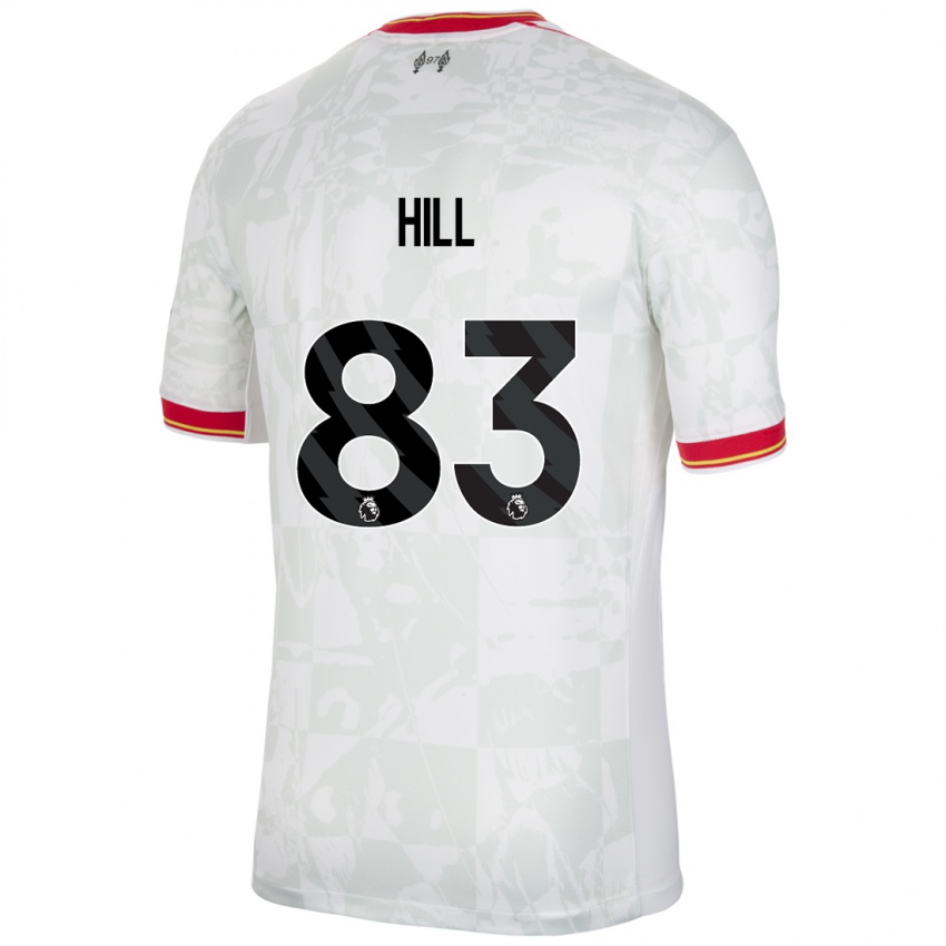 Kinderen Thomas Hill #83 Wit Rood Zwart Thuisshirt Derde Tenue 2024/25 T-Shirt België