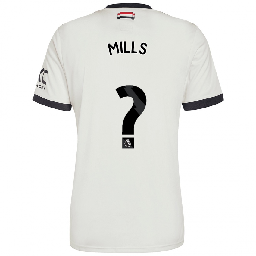 Kinderen Albert Mills #0 Gebroken Wit Thuisshirt Derde Tenue 2024/25 T-Shirt België