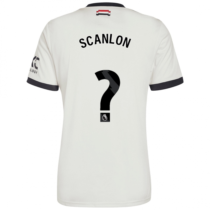 Kinderen Luca Scanlon #0 Gebroken Wit Thuisshirt Derde Tenue 2024/25 T-Shirt België