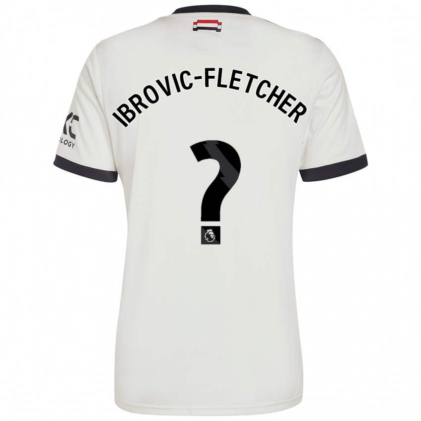 Kinderen Edward Ibrovic-Fletcher #0 Gebroken Wit Thuisshirt Derde Tenue 2024/25 T-Shirt België