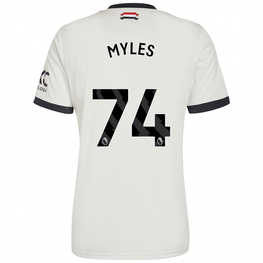 Kinderen Tom Myles #74 Gebroken Wit Thuisshirt Derde Tenue 2024/25 T-Shirt België