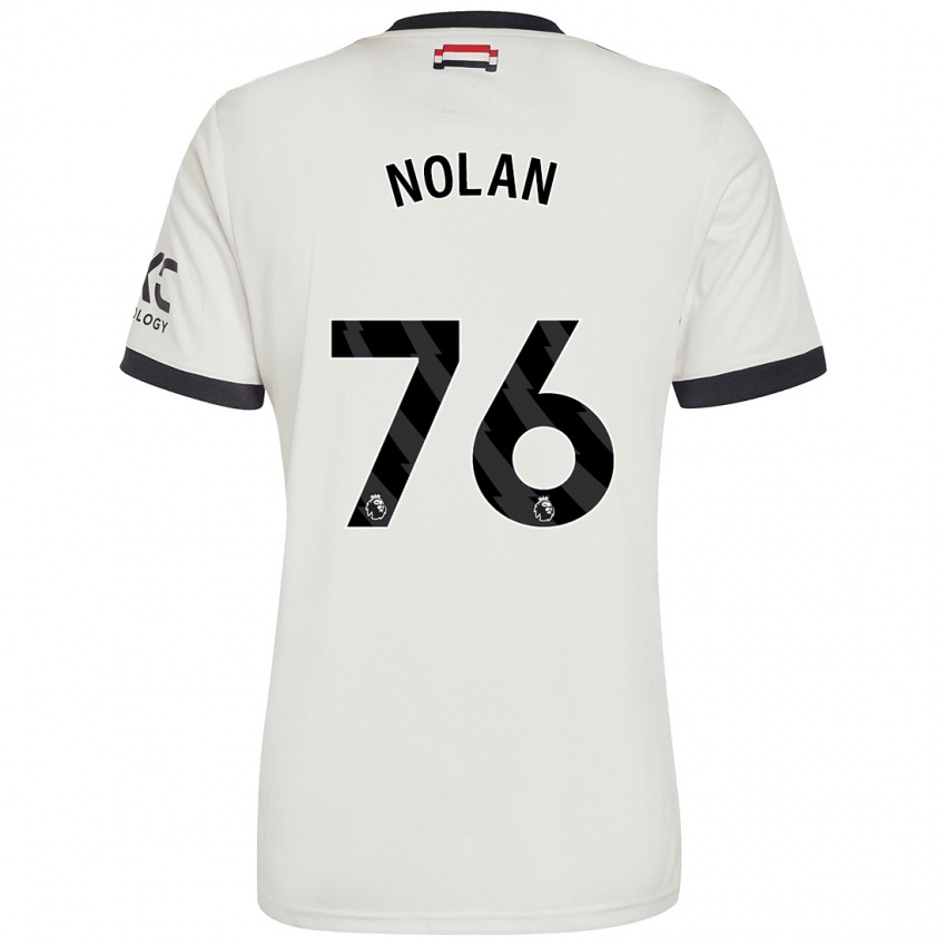 Kinderen James Nolan #76 Gebroken Wit Thuisshirt Derde Tenue 2024/25 T-Shirt België