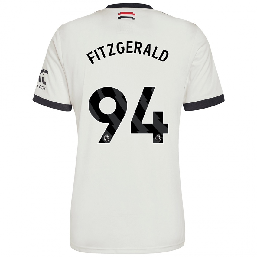 Kinderen Jayce Fitzgerald #94 Gebroken Wit Thuisshirt Derde Tenue 2024/25 T-Shirt België