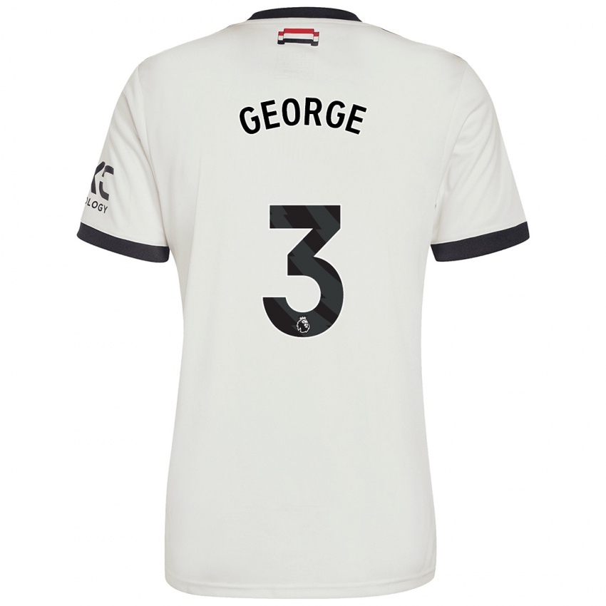 Kinderen Gabby George #3 Gebroken Wit Thuisshirt Derde Tenue 2024/25 T-Shirt België