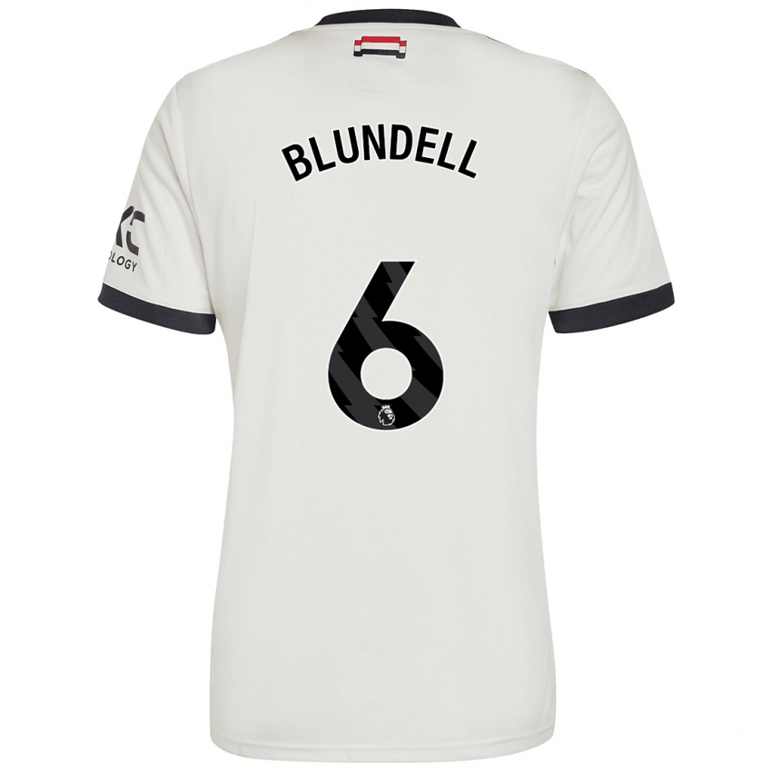 Kinderen Hannah Blundell #6 Gebroken Wit Thuisshirt Derde Tenue 2024/25 T-Shirt België