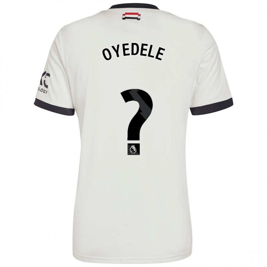 Kinderen Maxi Oyedele #0 Gebroken Wit Thuisshirt Derde Tenue 2024/25 T-Shirt België