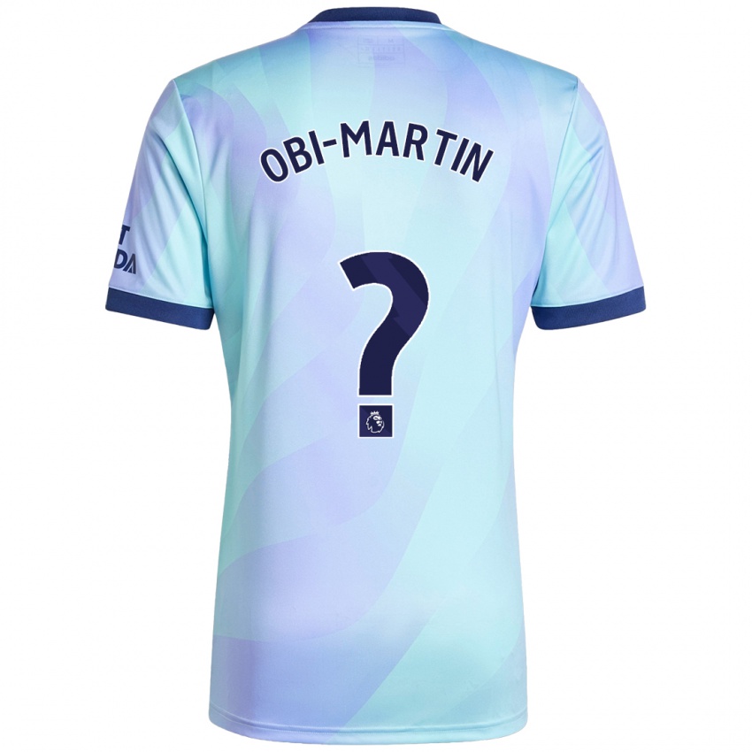 Enfant Maillot Chido Obi-Martin #0 Aqua Troisieme 2024/25 T-Shirt Belgique