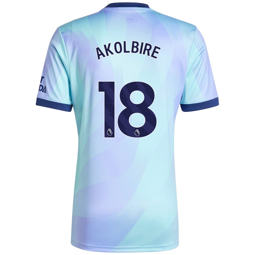 Enfant Maillot Bless Akolbire #18 Aqua Troisieme 2024/25 T-Shirt Belgique