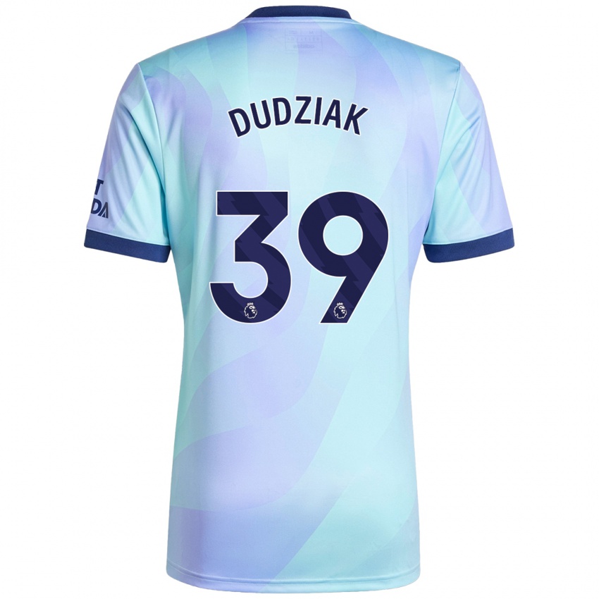 Enfant Maillot Harrison Dudziak #39 Aqua Troisieme 2024/25 T-Shirt Belgique