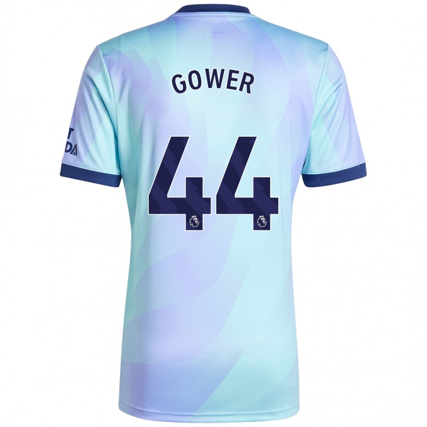 Enfant Maillot Jimi Gower #44 Aqua Troisieme 2024/25 T-Shirt Belgique