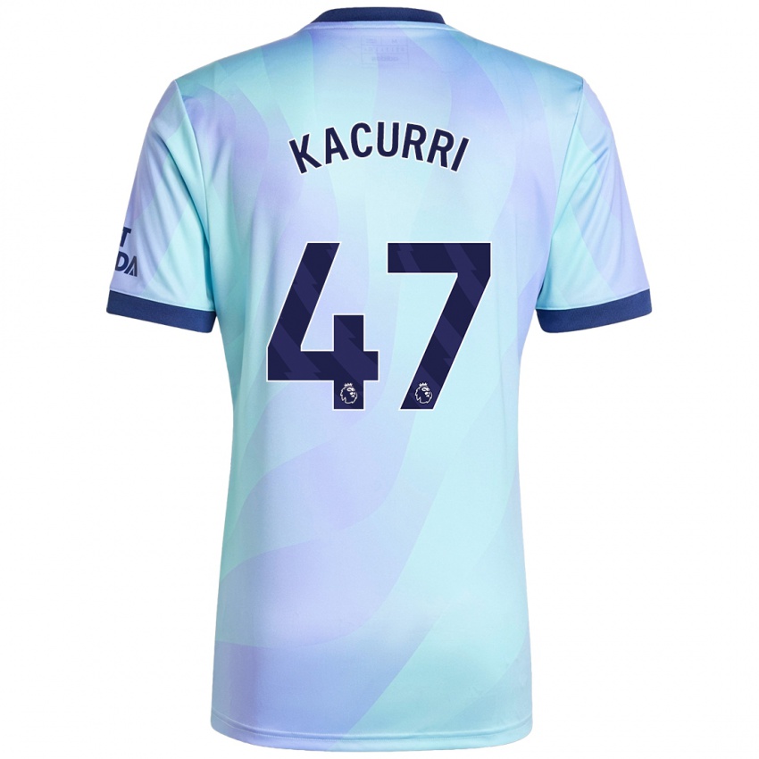 Enfant Maillot Maldini Kacurri #47 Aqua Troisieme 2024/25 T-Shirt Belgique