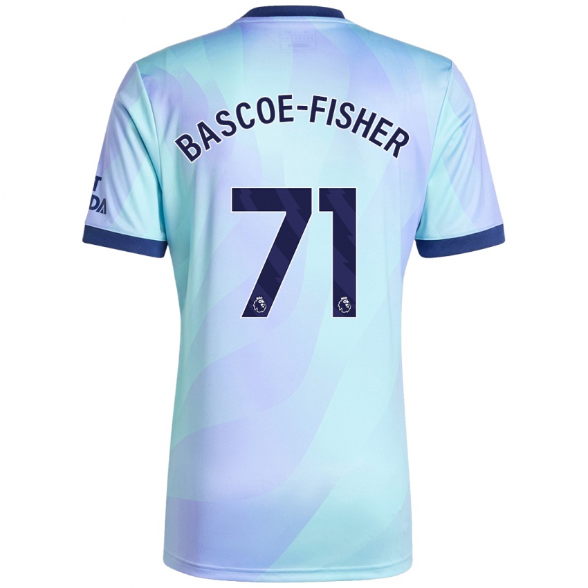 Enfant Maillot Jakai Bascoe-Fisher #71 Aqua Troisieme 2024/25 T-Shirt Belgique