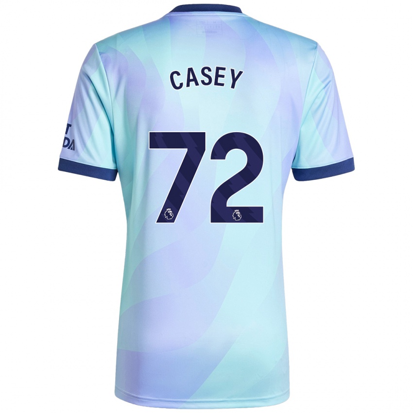 Enfant Maillot Dan Casey #72 Aqua Troisieme 2024/25 T-Shirt Belgique