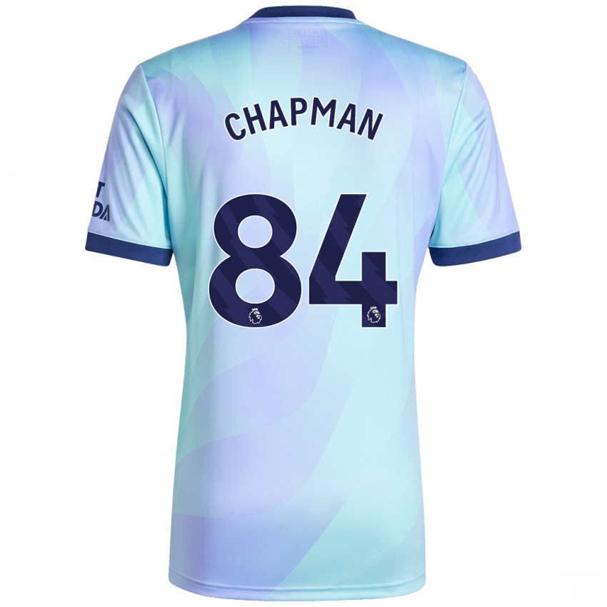 Enfant Maillot Samuel Chapman #84 Aqua Troisieme 2024/25 T-Shirt Belgique