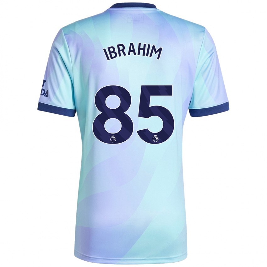 Enfant Maillot Ife Ibrahim #85 Aqua Troisieme 2024/25 T-Shirt Belgique