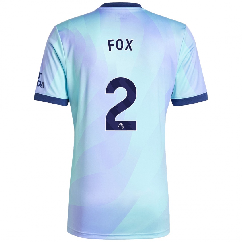 Enfant Maillot Emily Fox #2 Aqua Troisieme 2024/25 T-Shirt Belgique