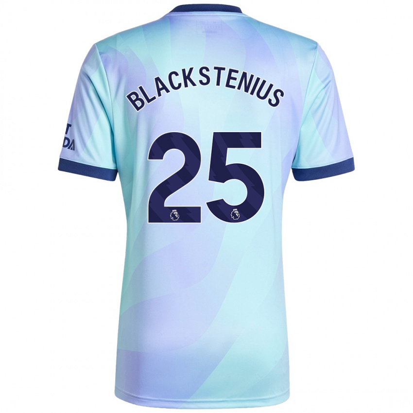 Enfant Maillot Stina Blackstenius #25 Aqua Troisieme 2024/25 T-Shirt Belgique