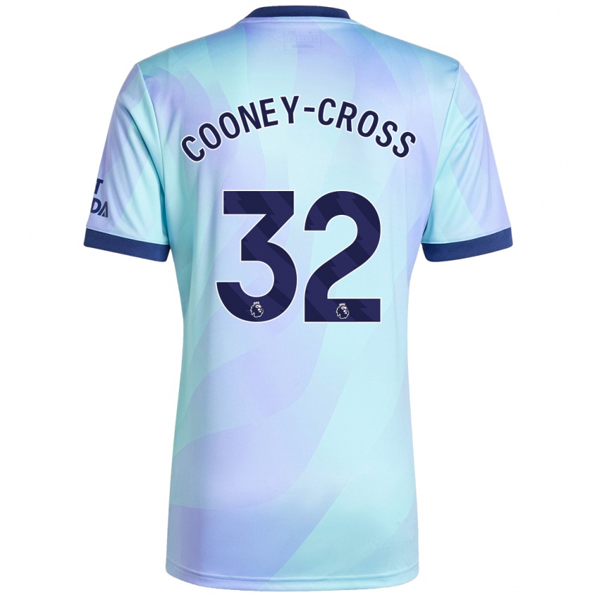 Enfant Maillot Kyra Cooney-Cross #32 Aqua Troisieme 2024/25 T-Shirt Belgique