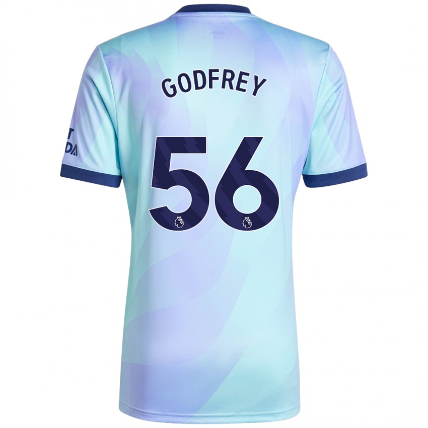 Enfant Maillot Freya Godfrey #56 Aqua Troisieme 2024/25 T-Shirt Belgique