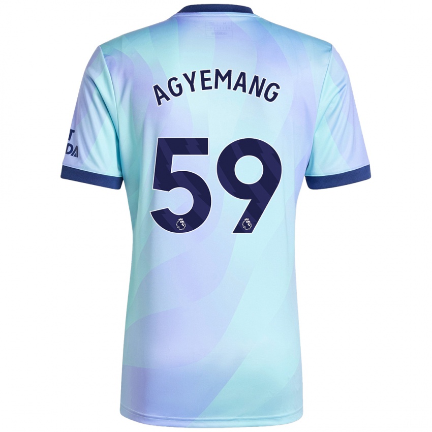 Enfant Maillot Michelle Agyemang #59 Aqua Troisieme 2024/25 T-Shirt Belgique