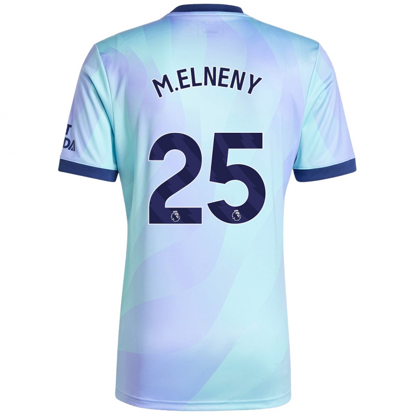 Enfant Maillot Mohamed Elneny #25 Aqua Troisieme 2024/25 T-Shirt Belgique