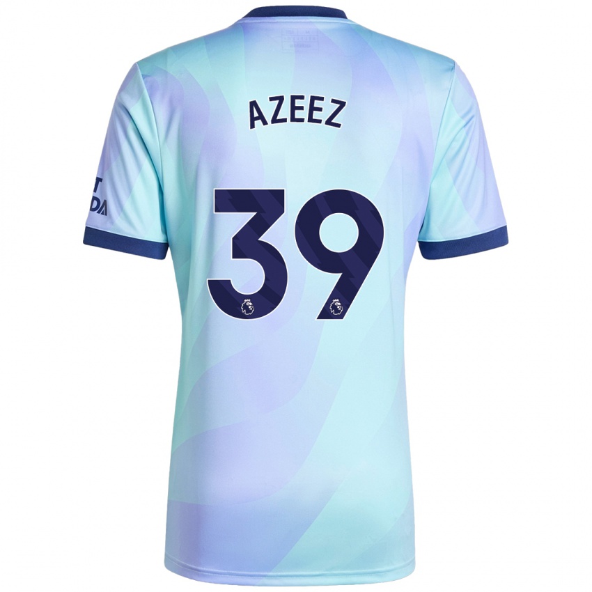 Enfant Maillot Miguel Azeez #39 Aqua Troisieme 2024/25 T-Shirt Belgique