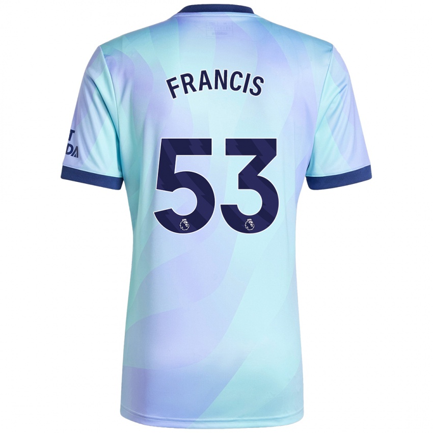 Enfant Maillot Jack Henry Francis #53 Aqua Troisieme 2024/25 T-Shirt Belgique