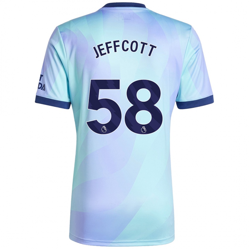 Enfant Maillot Henry Jeffcott #58 Aqua Troisieme 2024/25 T-Shirt Belgique