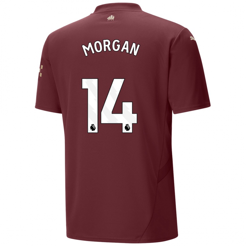 Kinder Esme Morgan #14 Kastanienbraun Ausweichtrikot Trikot 2024/25 T-Shirt Belgien