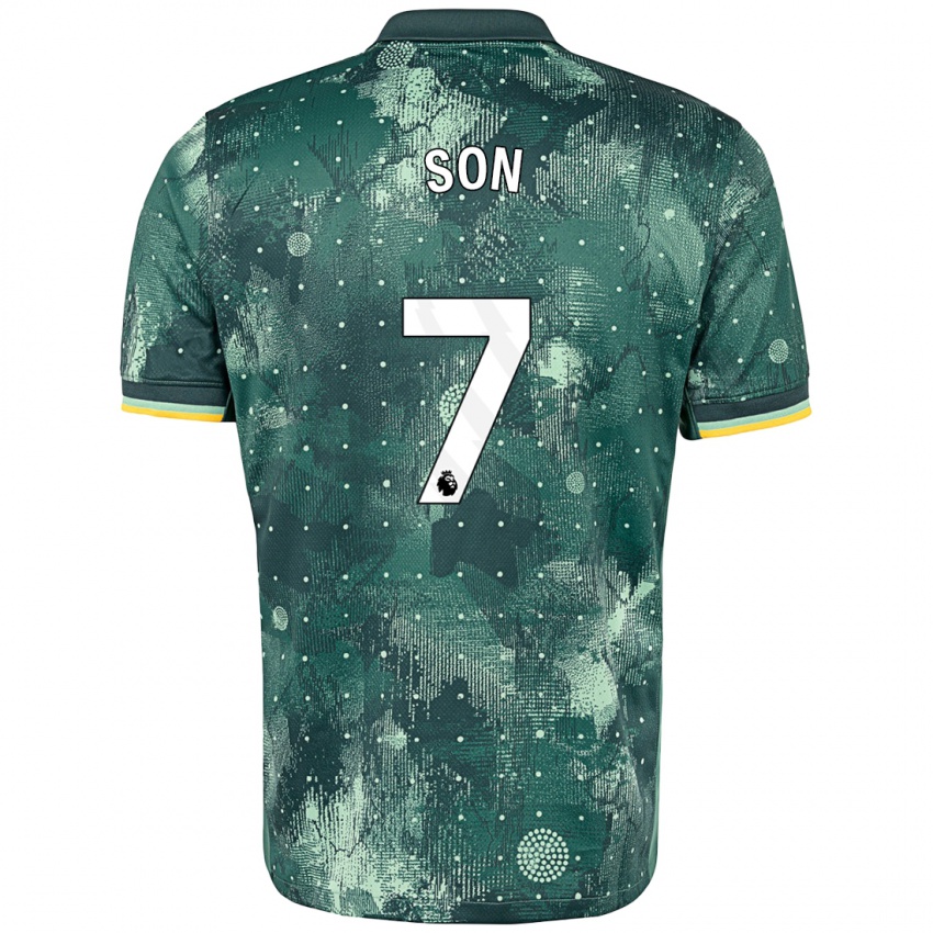 Kinderen Heung-Min Son #7 Muntgroen Thuisshirt Derde Tenue 2024/25 T-Shirt België