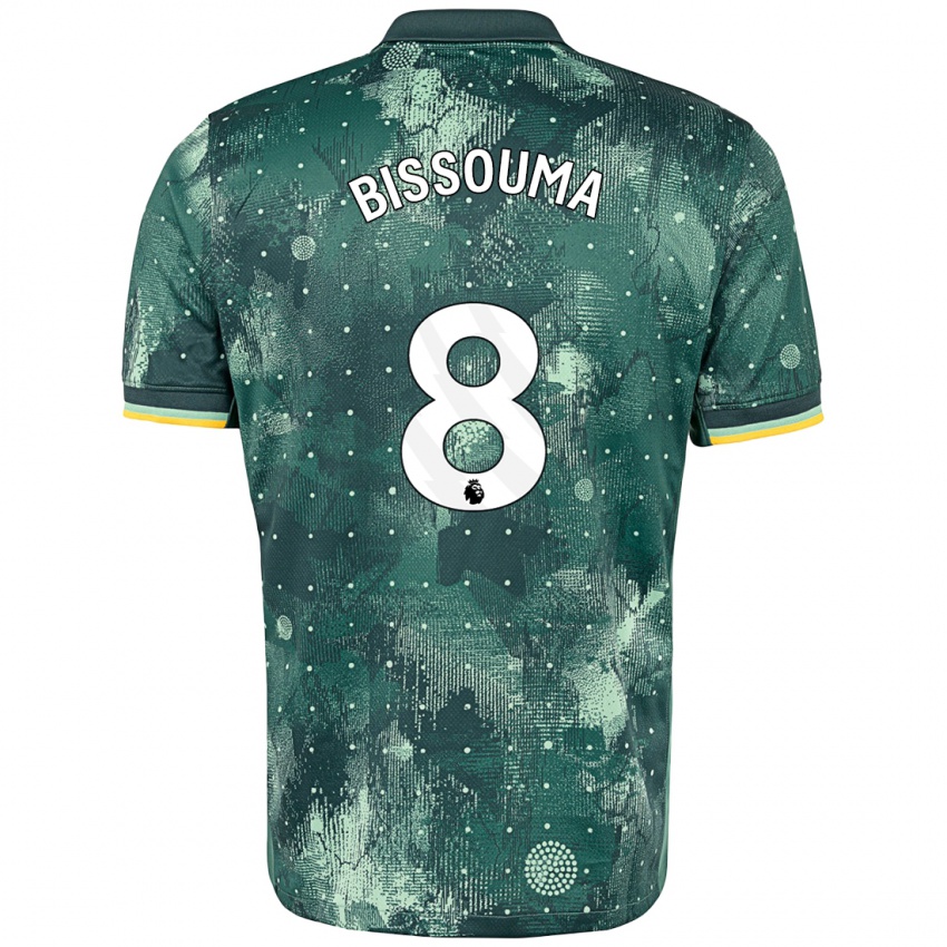 Kinderen Yves Bissouma #8 Muntgroen Thuisshirt Derde Tenue 2024/25 T-Shirt België