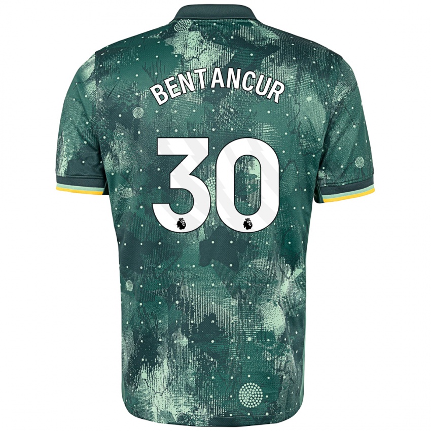 Kinderen Rodrigo Bentancur #30 Muntgroen Thuisshirt Derde Tenue 2024/25 T-Shirt België