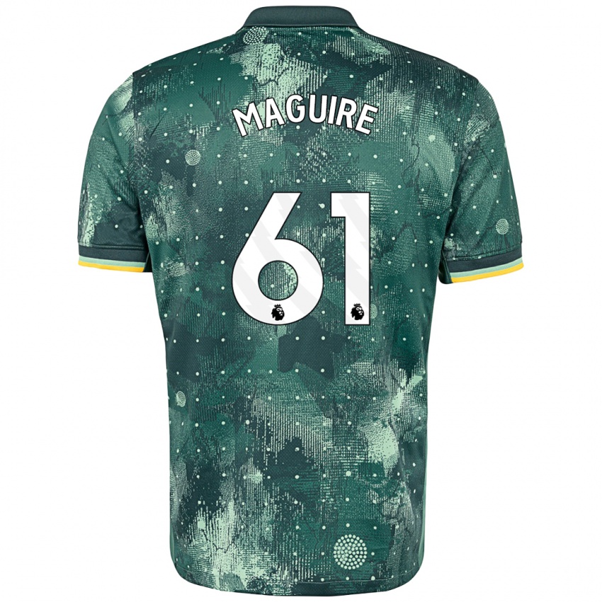 Kinderen Aaron Maguire #61 Muntgroen Thuisshirt Derde Tenue 2024/25 T-Shirt België