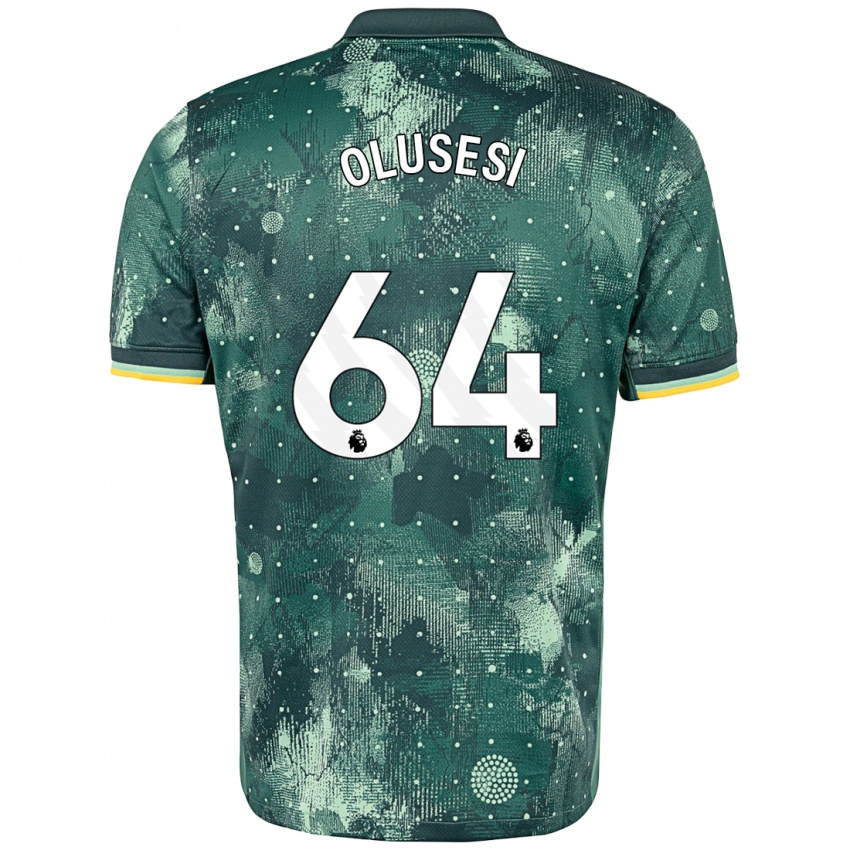 Kinderen Callum Olusesi #64 Muntgroen Thuisshirt Derde Tenue 2024/25 T-Shirt België