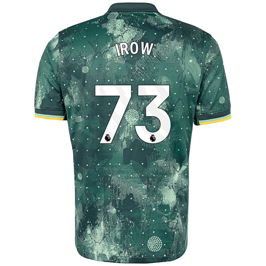 Kinderen Oliver Irow #73 Muntgroen Thuisshirt Derde Tenue 2024/25 T-Shirt België