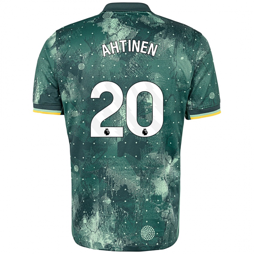 Kinderen Olga Ahtinen #20 Muntgroen Thuisshirt Derde Tenue 2024/25 T-Shirt België