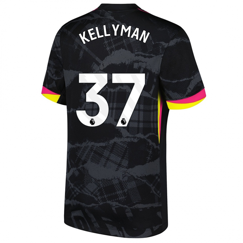 Enfant Maillot Omari Kellyman #37 Noir Rose Troisieme 2024/25 T-Shirt Belgique