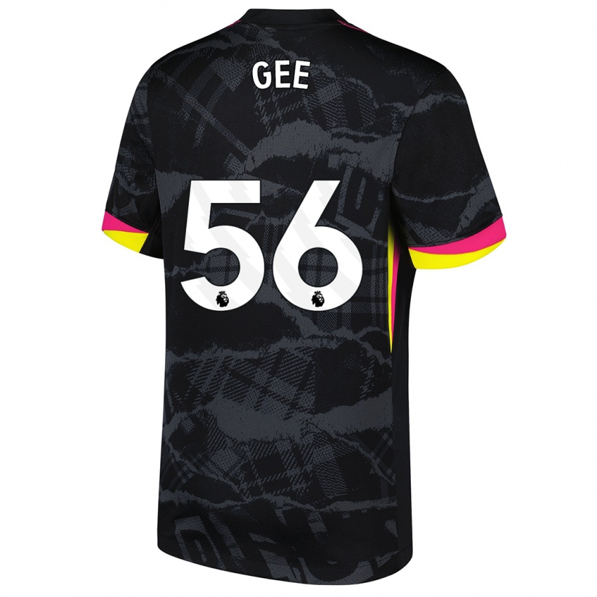 Enfant Maillot Billy Gee #56 Noir Rose Troisieme 2024/25 T-Shirt Belgique