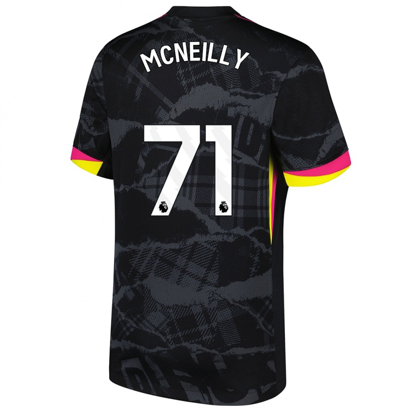 Enfant Maillot Donnell Mcneilly #71 Noir Rose Troisieme 2024/25 T-Shirt Belgique