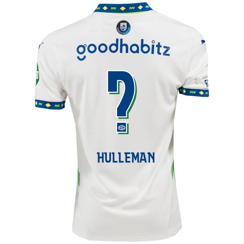 Kinder Daan Hulleman #0 Weiß Dunkelblau Ausweichtrikot Trikot 2024/25 T-Shirt Belgien