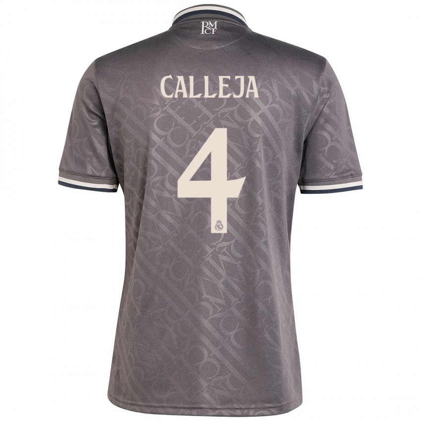 Kinder Jaime Calleja #4 Anthrazit Ausweichtrikot Trikot 2024/25 T-Shirt Belgien